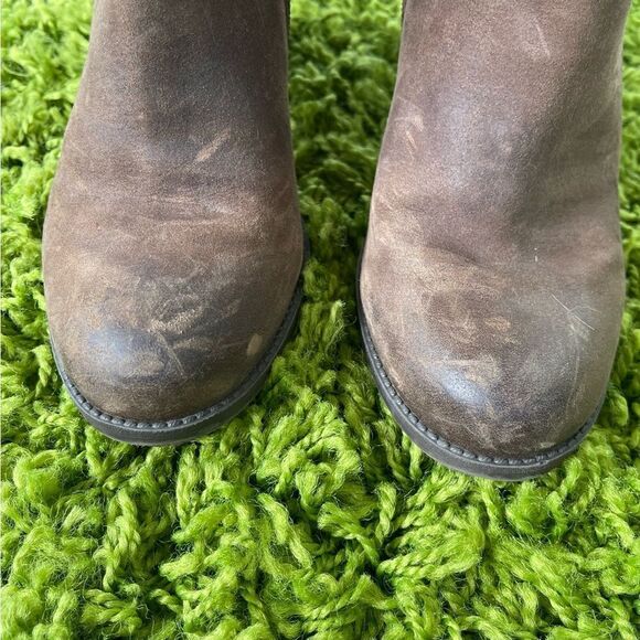 LEATHER TOMMY HILFIGER BOOTS ANKLE 6.5 - Picture 3 of 10